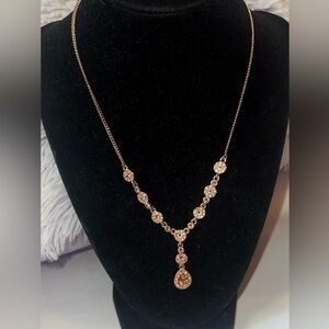 Givenchy rosegold  necklace adjustable 16-18”